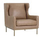 Virgil Marseille Camel Leather Lounge Chair